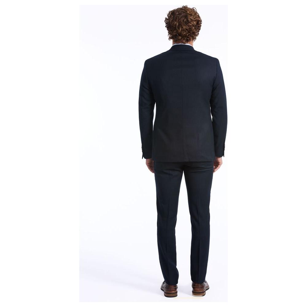 Baldinini Trend Blue Wool Men Suit Baldinini Trend