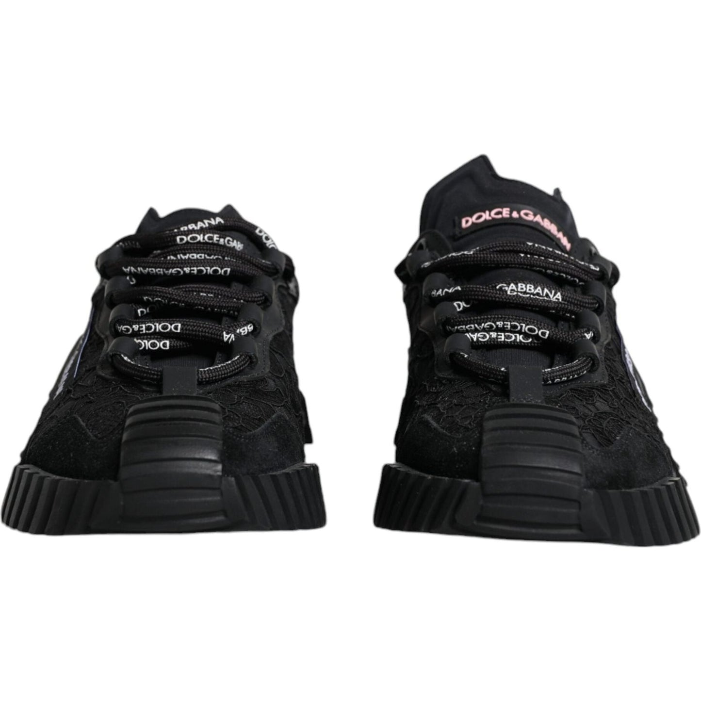 Dolce & Gabbana Black Nylon Low Top NS1 Sneakers Shoes Dolce & Gabbana