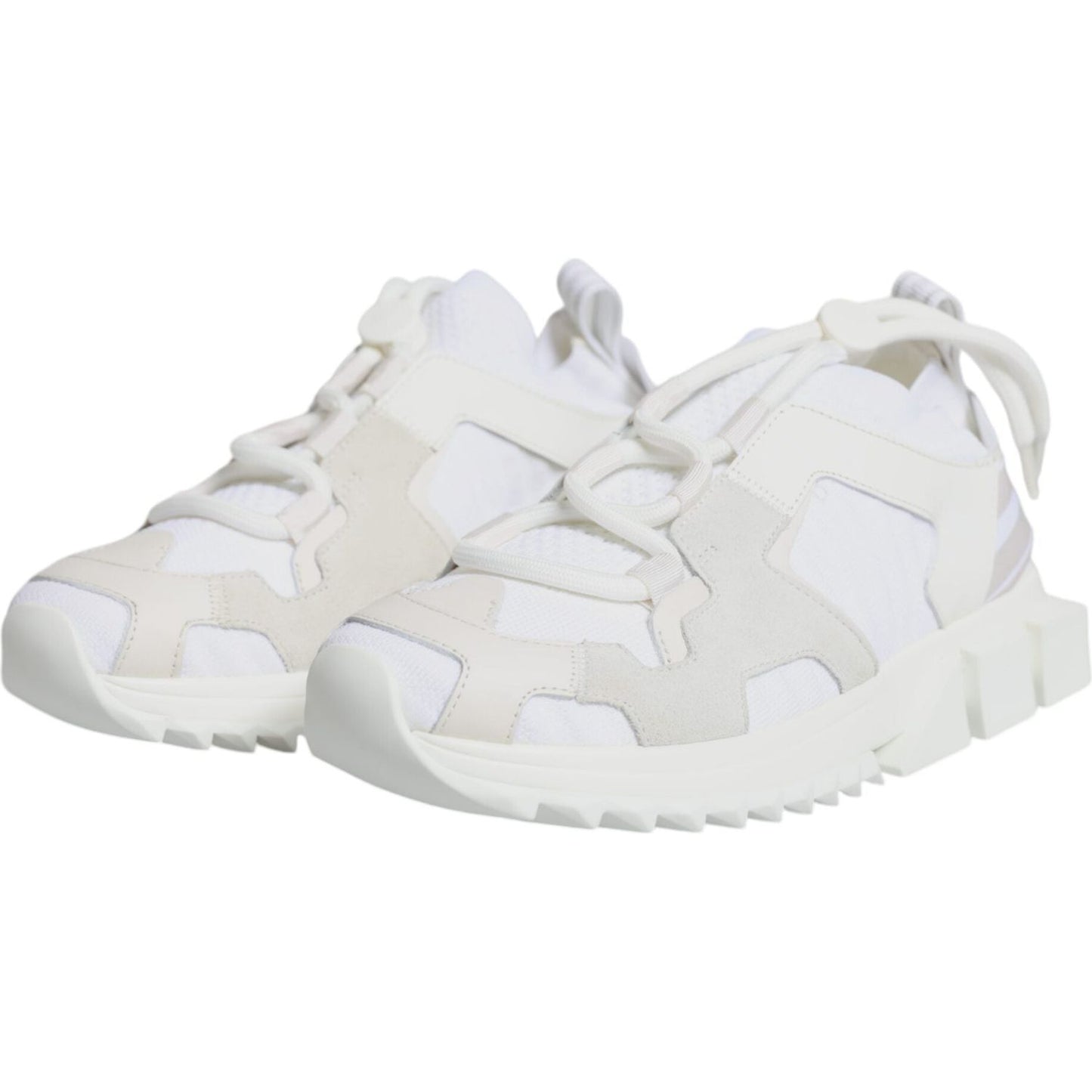 Dolce & Gabbana White Mesh Sorrento Trekking Sneakers Shoes Dolce & Gabbana