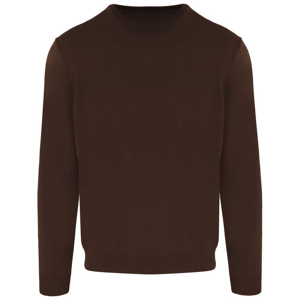 Malo Brown Wool Men's Turtleneck Sweater Malo