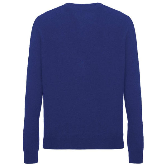 Malo Blue Wool Men Sweater Malo