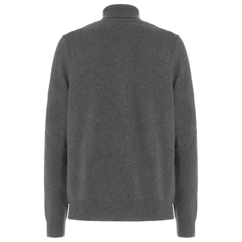 Malo Gray Wool Men Sweater Malo