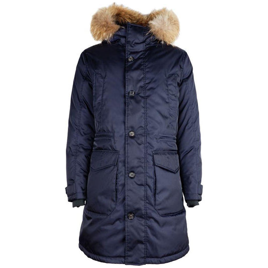 Add Blue Nylon Men's Down Jacket Add