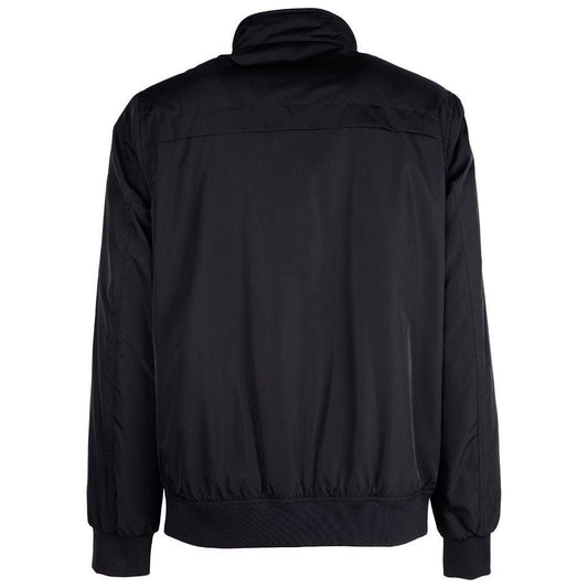 La Martina Black Polyester Jacket La Martina