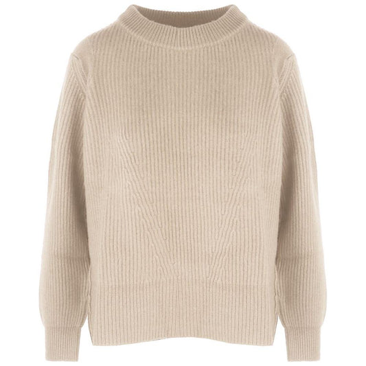 Malo Beige Cashmere Women Sweater Malo