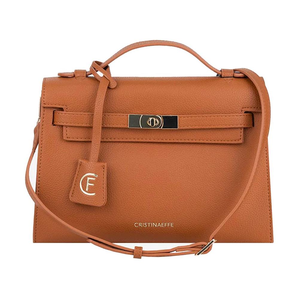 CRISTINAEFFE Brown Artificial Leather Women Crossbody Bag CRISTINAEFFE