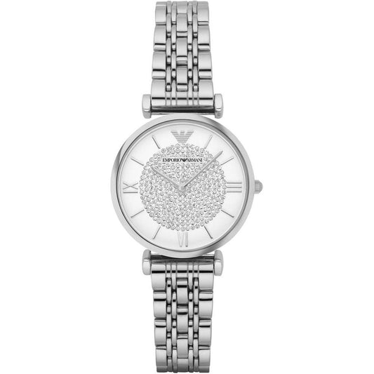 Armani Silver Stainless Steel Watch Armani Light Gray