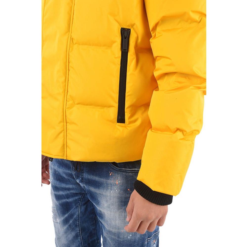 Dsquared² Yellow Nylon Men Jacket Dsquared²