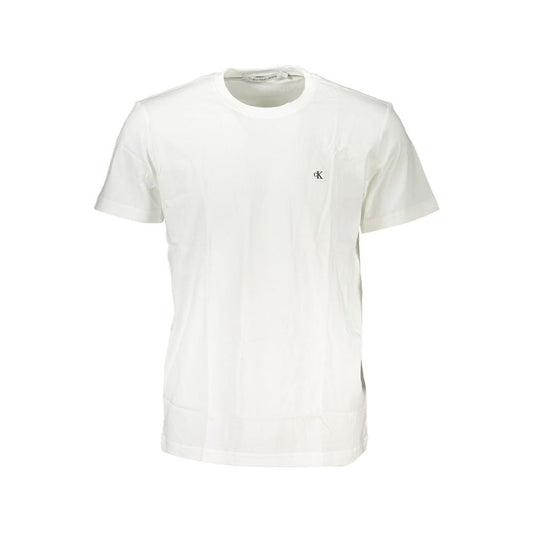 Calvin Klein White Cotton T-Shirt Calvin Klein