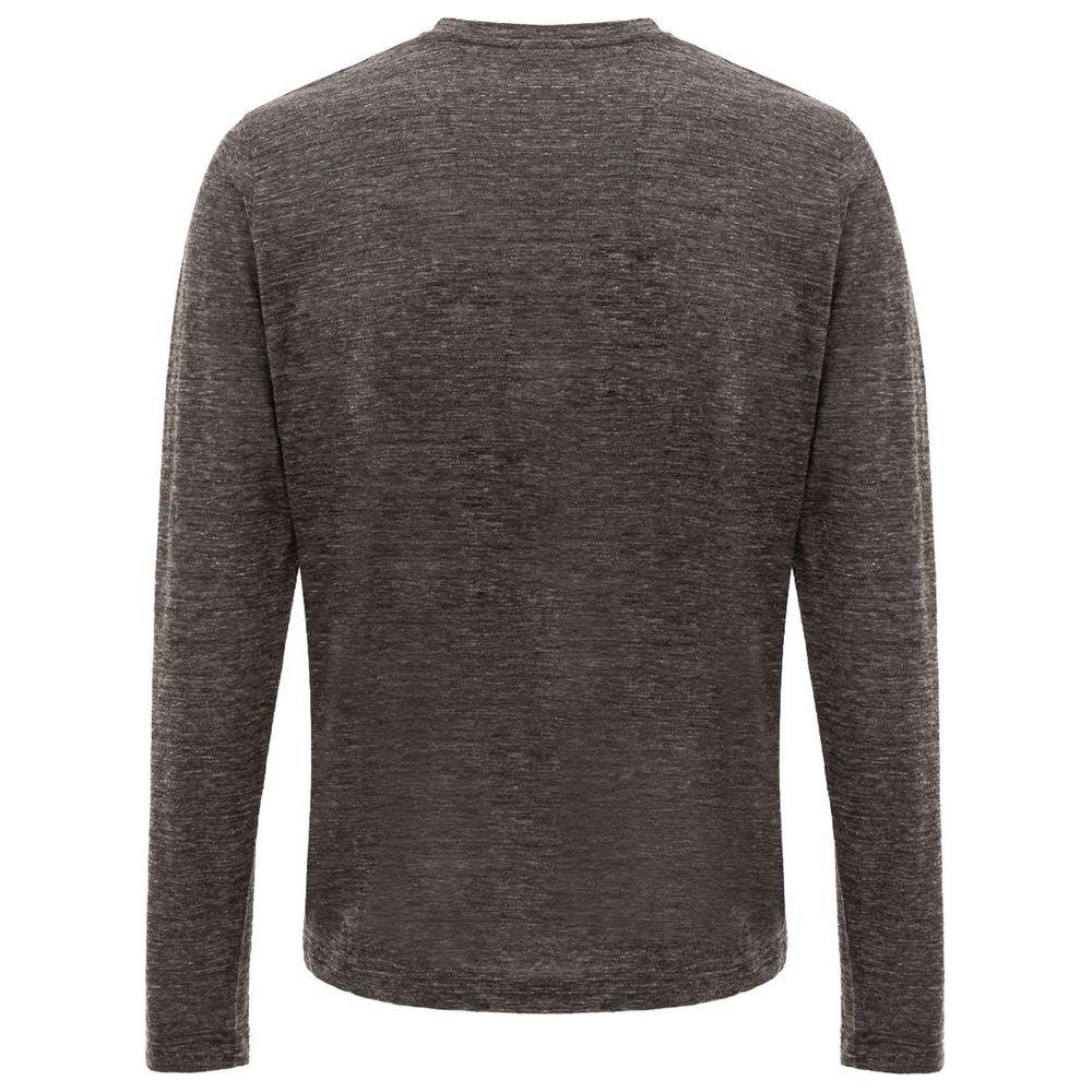 Corneliani Gray Wool T-Shirt Corneliani