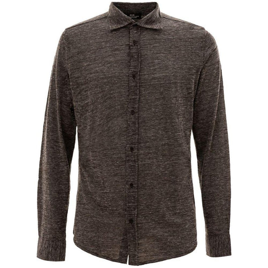 Corneliani Gray Wool Shirt Corneliani