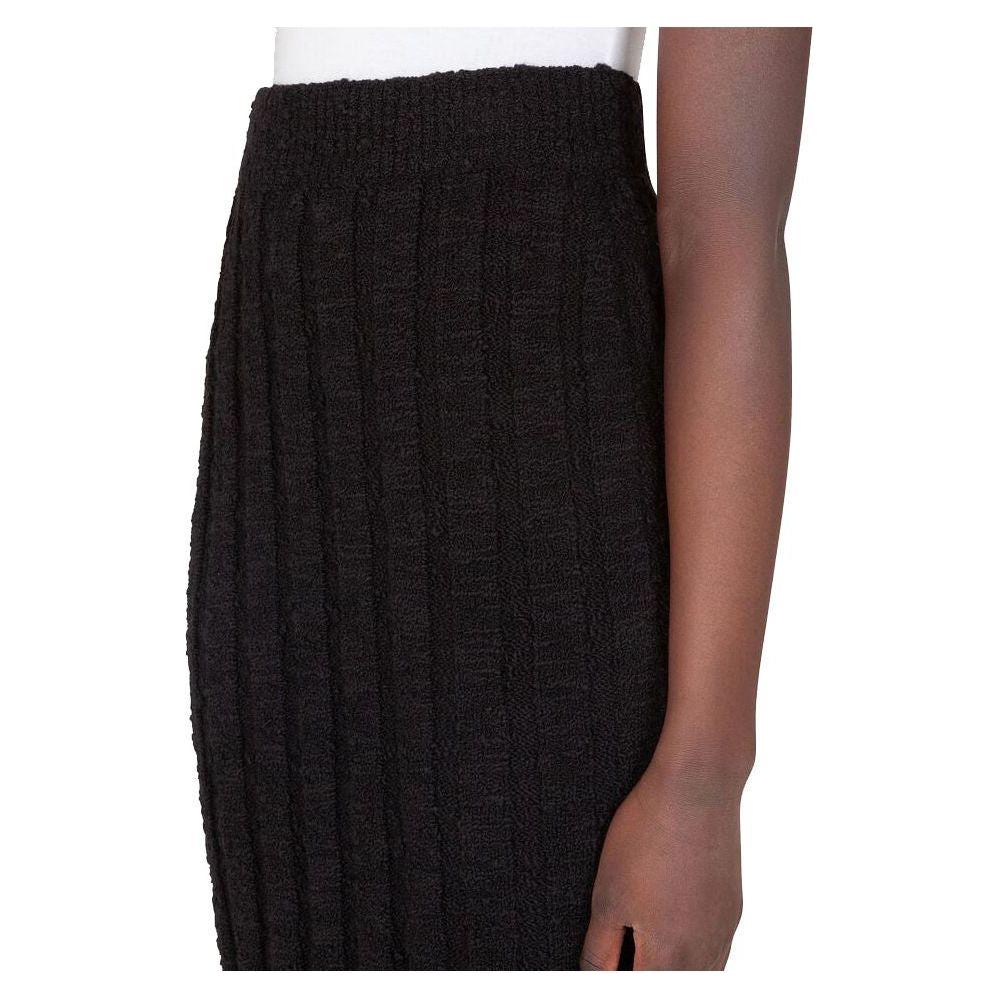 Dolce & Gabbana Black Wool Vergine Skirt Dolce & Gabbana