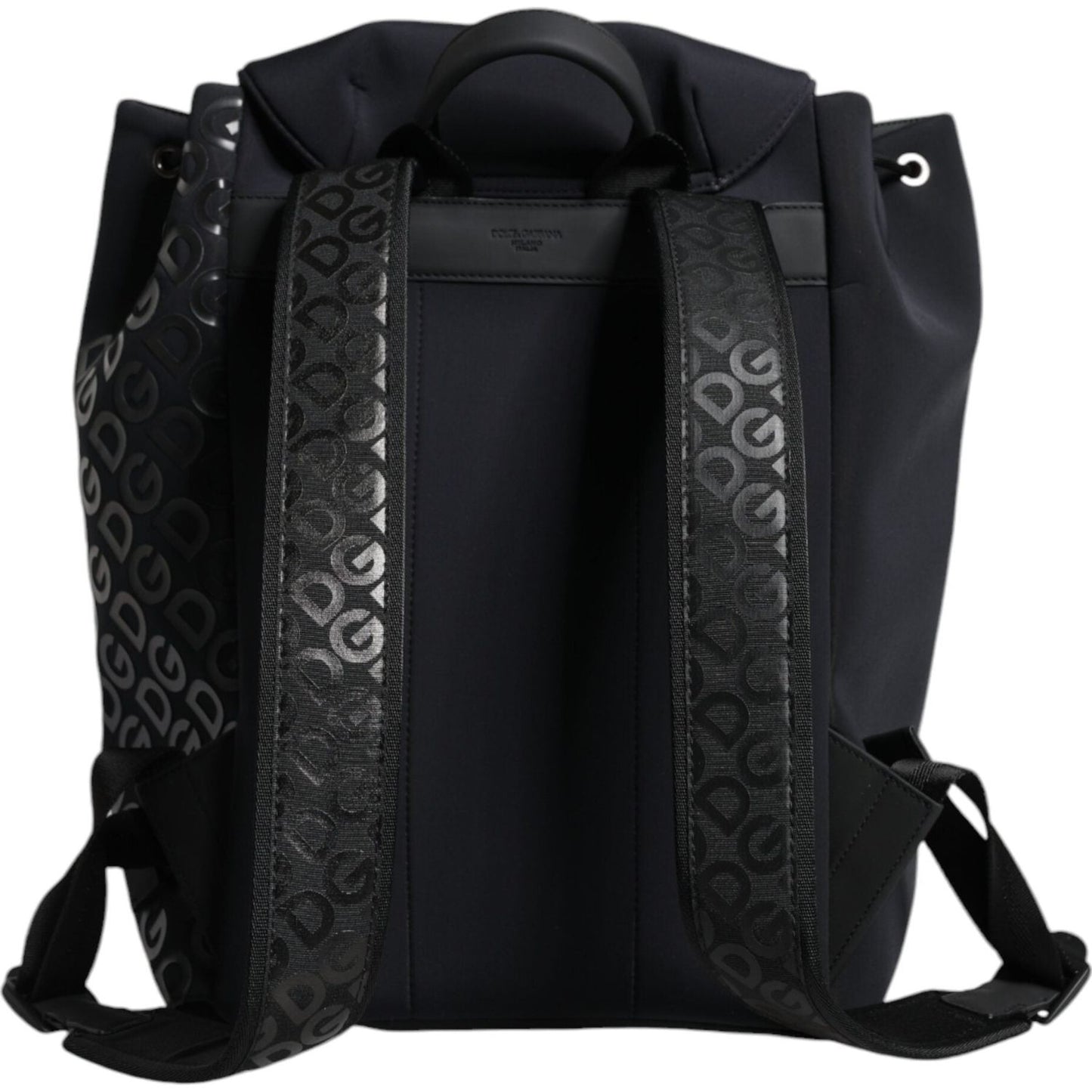 Dolce & Gabbana Black DG Mania Neoprene Travel Back Pack Bag Dolce & Gabbana