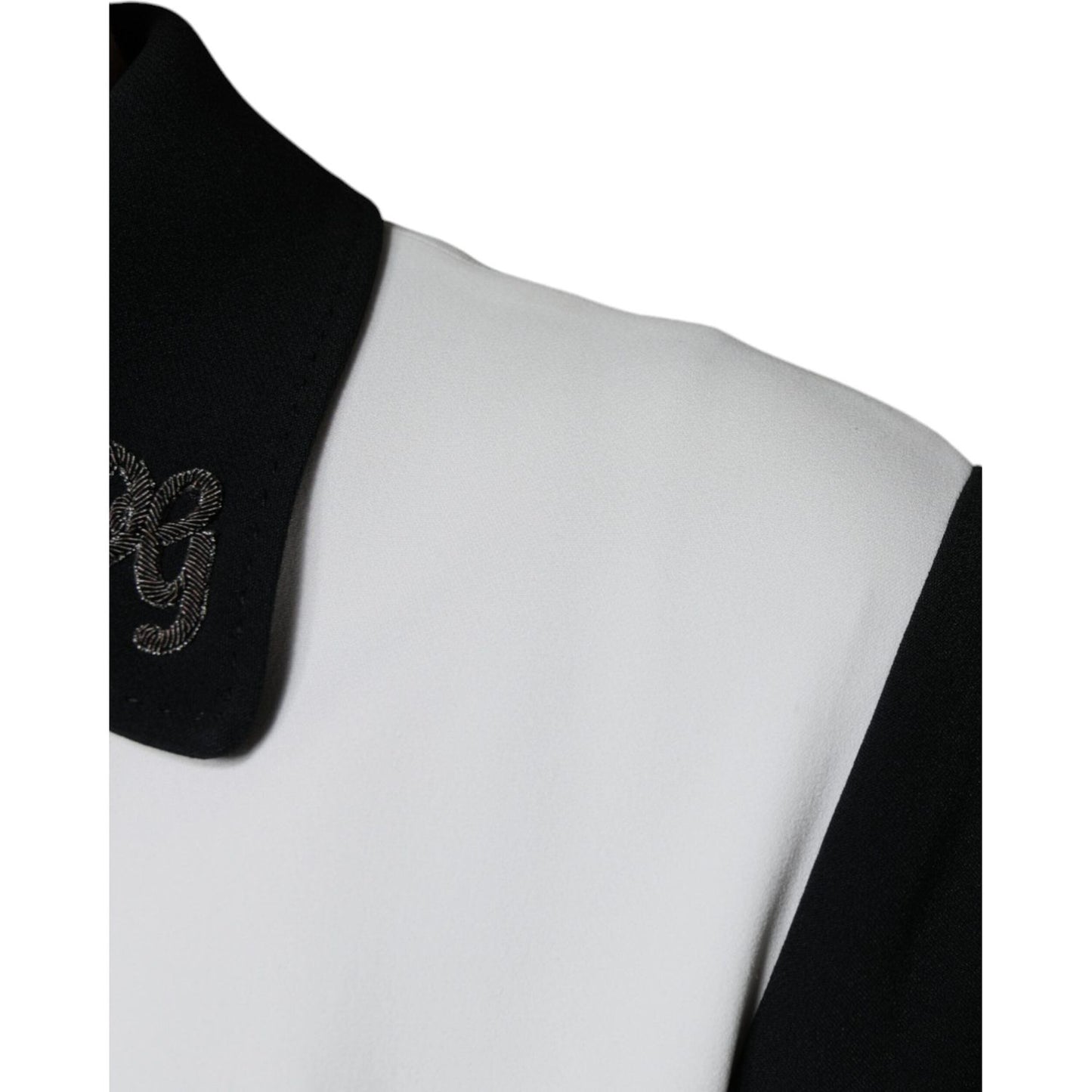 Dolce & Gabbana Black White DG Crown Full Zip Blouson Jacket Dolce & Gabbana