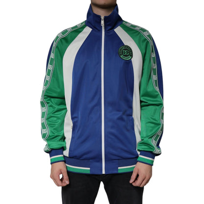 Dolce & Gabbana Multicolor Polyester Full Zip Bomber Jacket 1728,67345645728,Bombers - Jackets & Coats - Clothing,Clothing,Dolce & Gabbana,IT50 | L,IT54 | XL,IT56 | XXL,Jackets & Coats - Clothing,Jackets - Men - Clothing,Material: 100% Polyester,Men,Men -