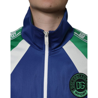 Dolce & Gabbana Multicolor Polyester Full Zip Bomber Jacket 1728,67345645728,Bombers - Jackets & Coats - Clothing,Clothing,Dolce & Gabbana,IT50 | L,IT54 | XL,IT56 | XXL,Jackets & Coats - Clothing,Jackets - Men - Clothing,Material: 100% Polyester,Men,Men -