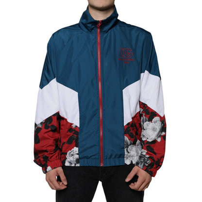 Dolce & Gabbana Multicolor Polyester Full Zip Jacket 1728,67345645728,Bombers - Jackets & Coats - Clothing,Clothing,Dolce & Gabbana,IT50 | L,Jackets & Coats - Clothing,Jackets - Men - Clothing,Material: 85% Polyester 15% Nylon,Men,Multicolor,Preowned / De
