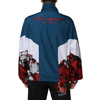 Dolce & Gabbana Multicolor Polyester Full Zip Jacket 1728,67345645728,Bombers - Jackets & Coats - Clothing,Clothing,Dolce & Gabbana,IT50 | L,Jackets & Coats - Clothing,Jackets - Men - Clothing,Material: 85% Polyester 15% Nylon,Men,Multicolor,Preowned / De
