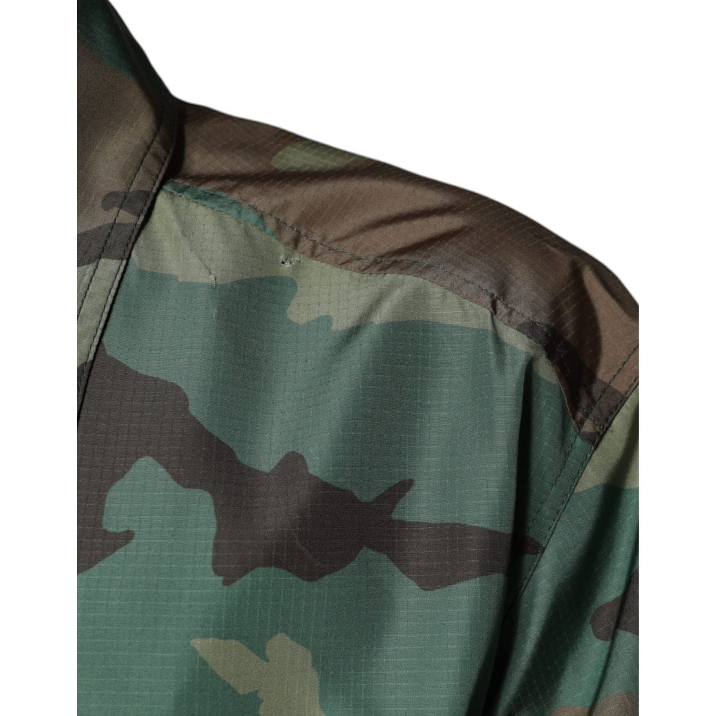 Dolce & Gabbana Multicolor Camouflage Button Down Shirt Dolce & Gabbana