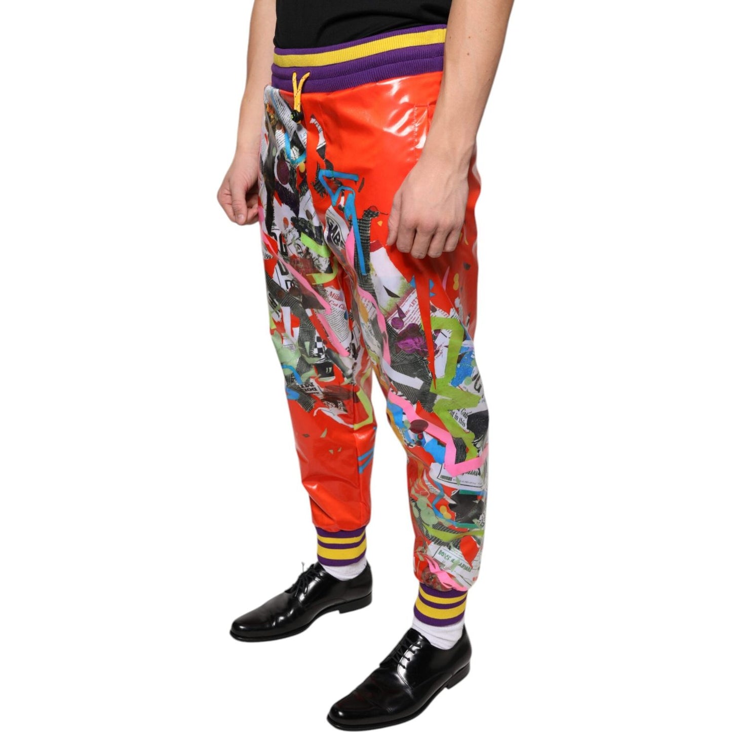 Dolce & Gabbana Multicolor Printed Jogger Sweatpants Pants Dolce & Gabbana