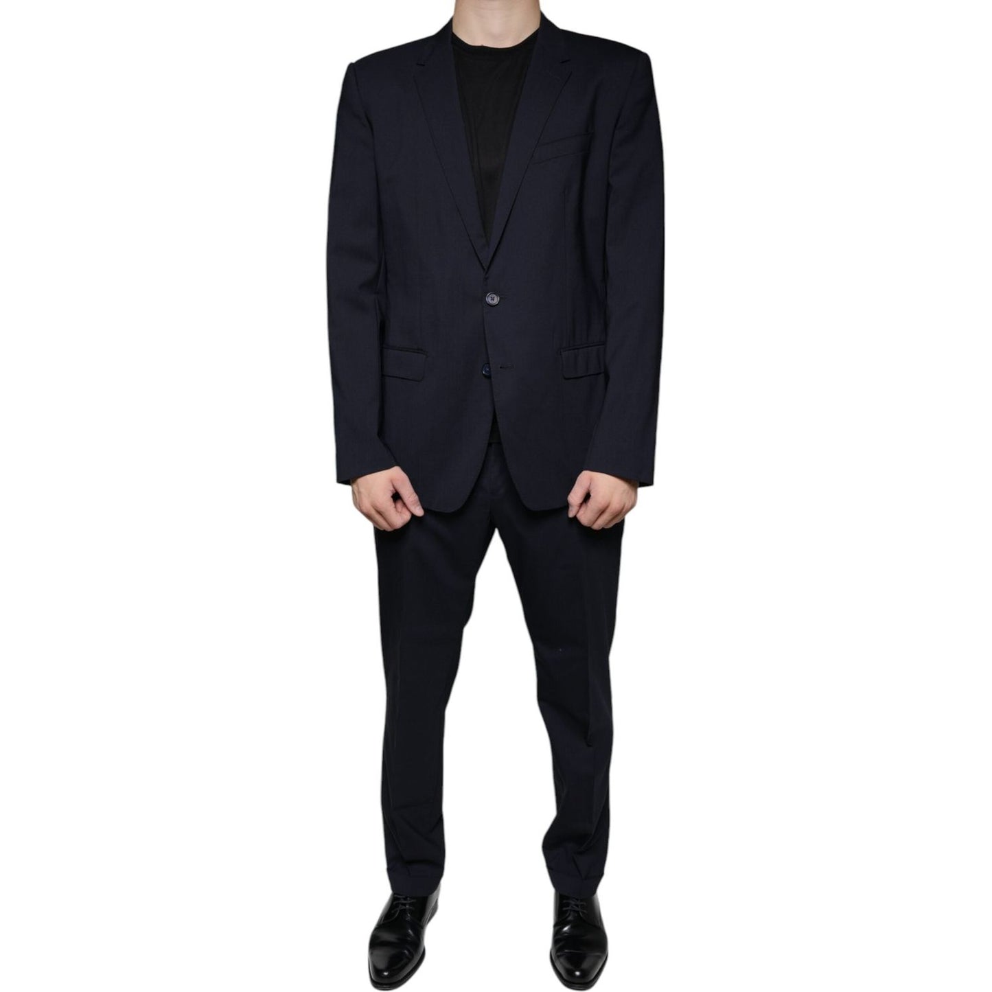 Dolce & Gabbana Dark Blue Formal Tuxedo 2 Piece Suit Dolce & Gabbana