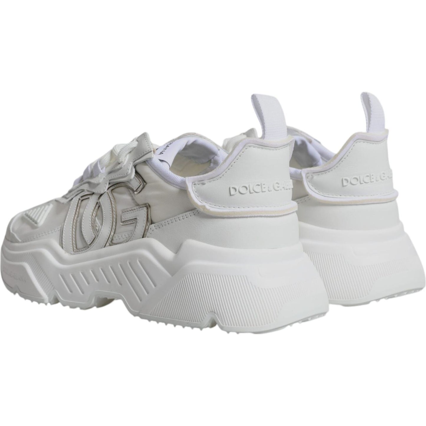 Dolce & Gabbana White Nylon Daymaster Low Top Sneakers Shoes Dolce & Gabbana