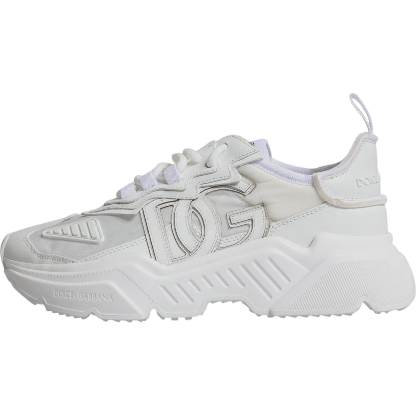 Dolce & Gabbana White Nylon Daymaster Low Top Sneakers Shoes Dolce & Gabbana