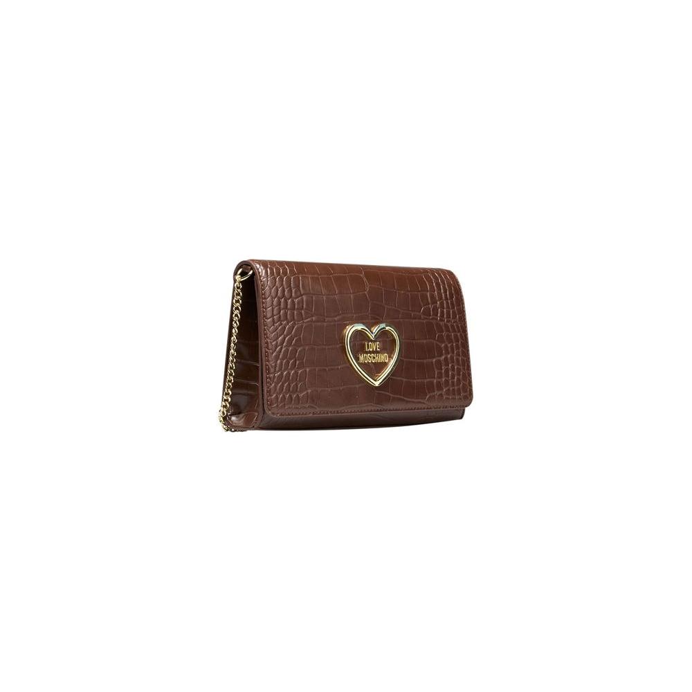 Love Moschino Brown Polyethylene Women Crossbody Love Moschino