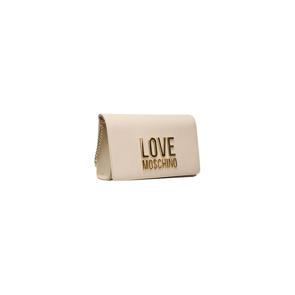 Love Moschino Beige Polyethylene Women Crossbody Bag Love Moschino