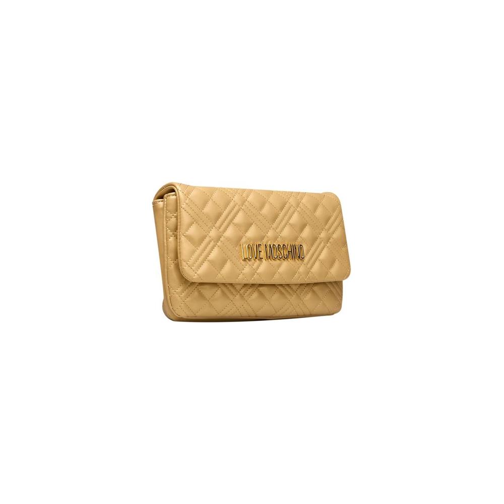 Love Moschino Gold Polyethylene Women Crossbody Bag Love Moschino