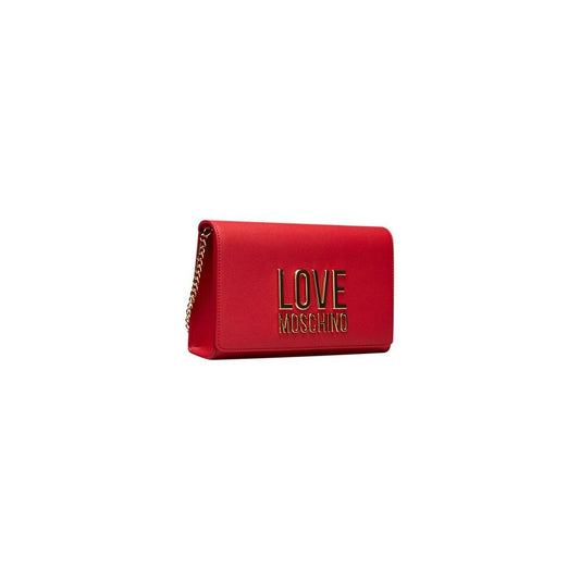 Love Moschino Red Polyethylene Women Crossbody Bag Love Moschino