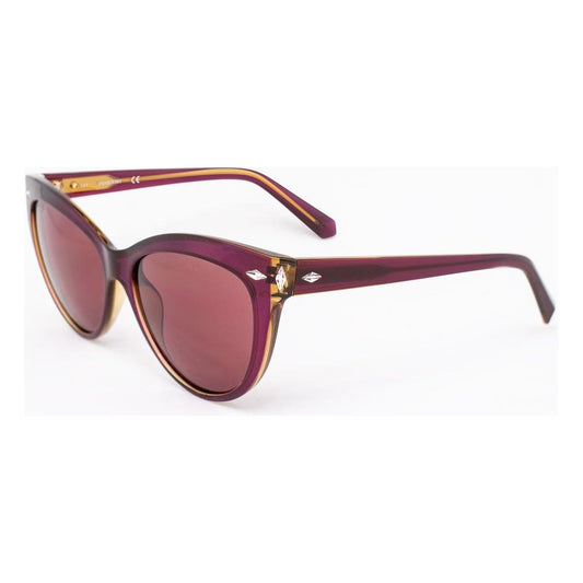 Swarovski Bordeaux Plastic Sunglasses Swarovski