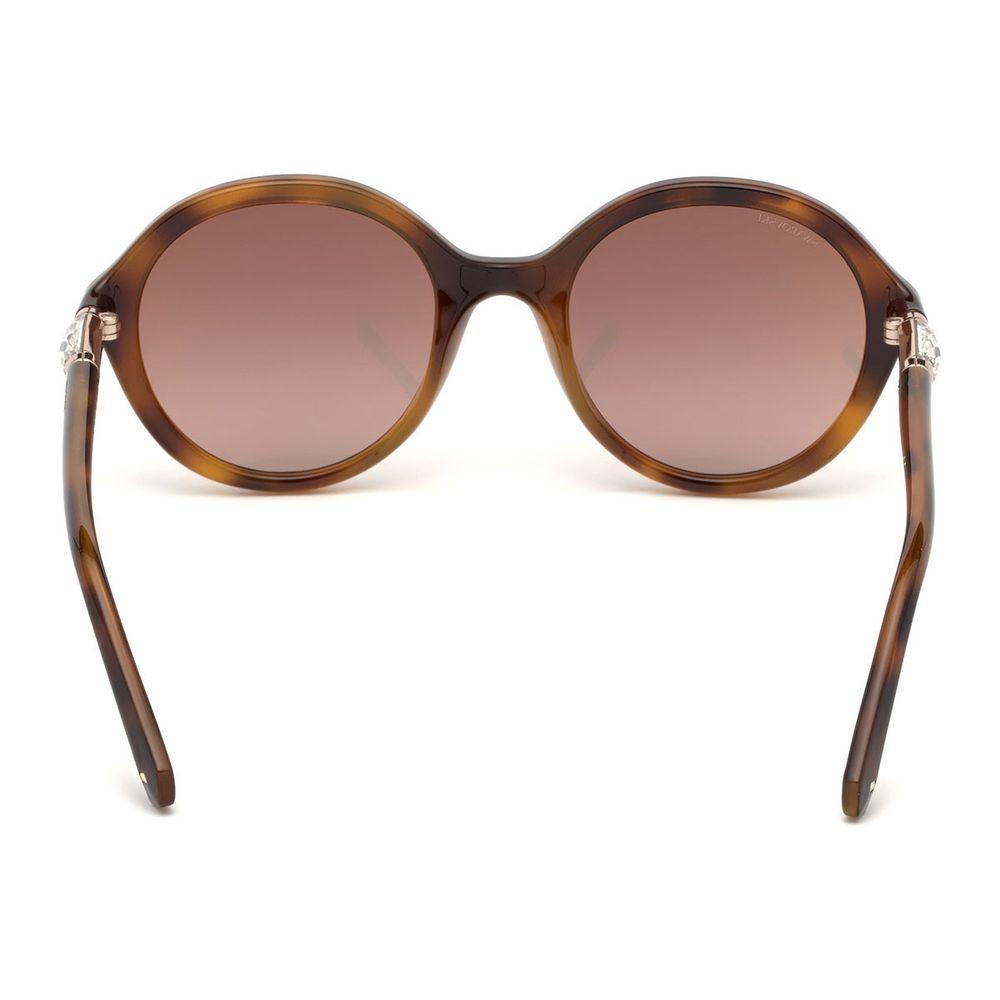 Swarovski Brown Acetate Sunglasses Swarovski