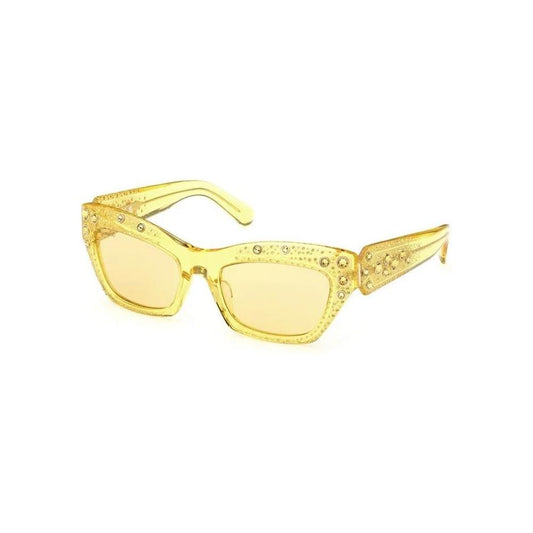 Swarovski Yellow Plastic Sunglasses Swarovski