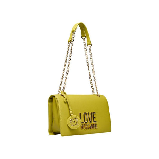 Love Moschino Yellow Polyethylene Women Crossbody Bag Love Moschino