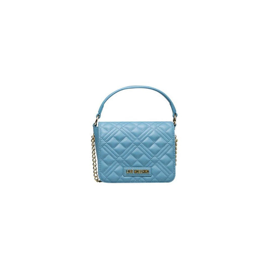 Love Moschino Light Blue Polyethylene Women Handbag Love Moschino