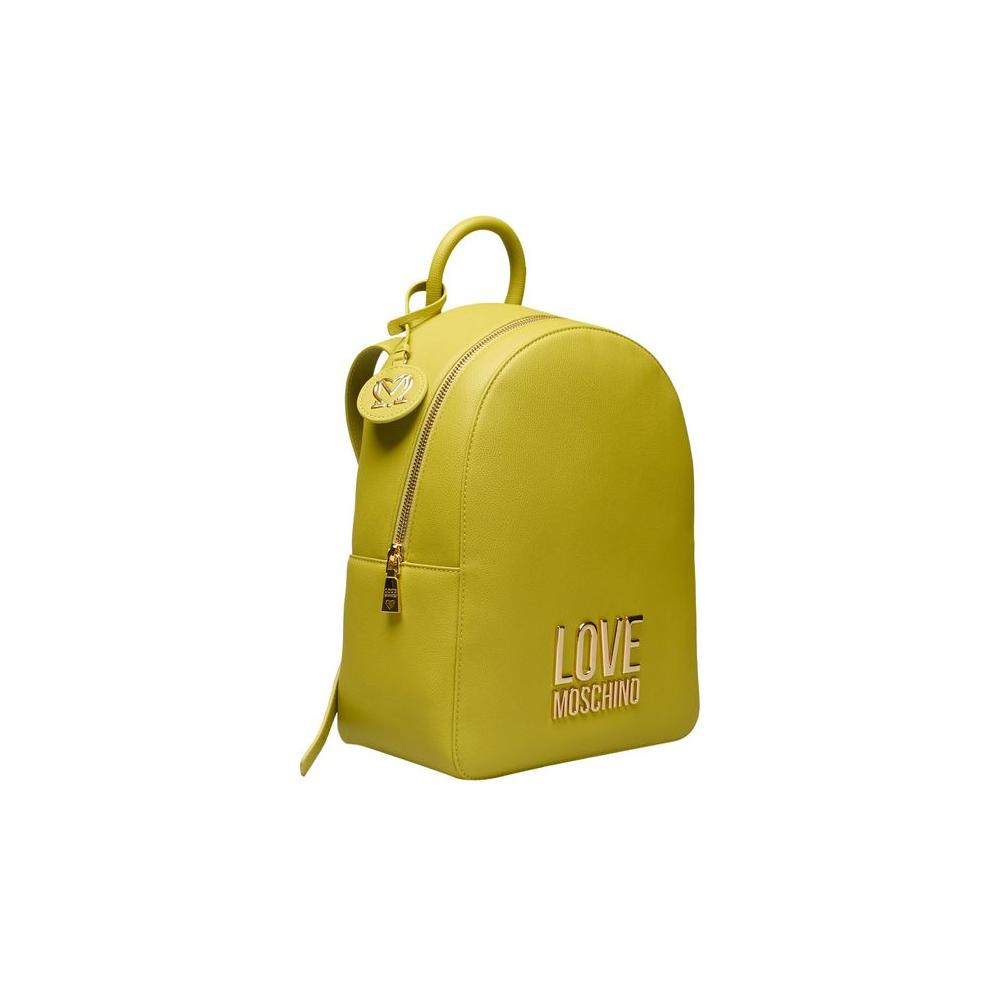 Love Moschino Yellow Polyethylene Women Backpack Love Moschino