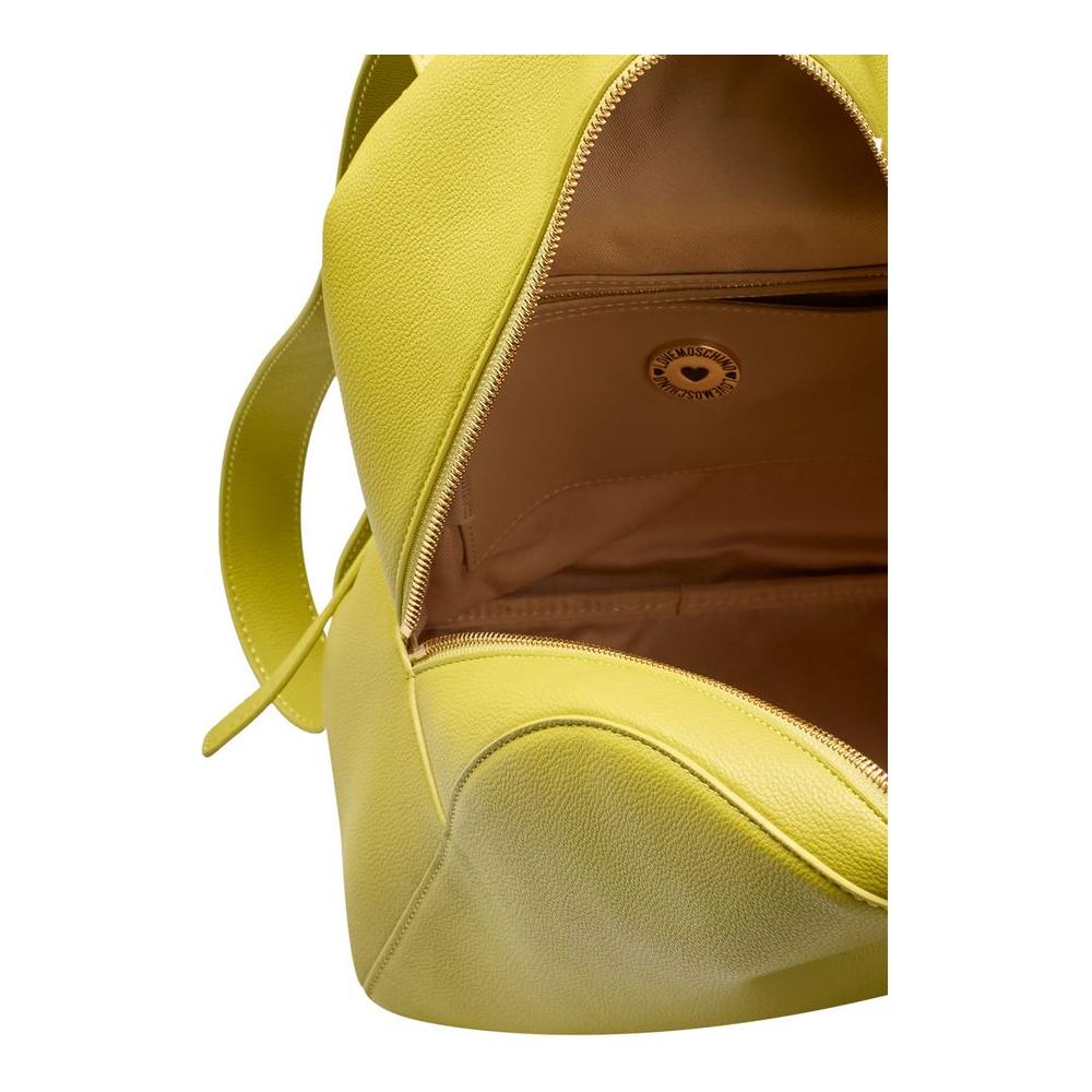 Love Moschino Yellow Polyethylene Women Backpack Love Moschino