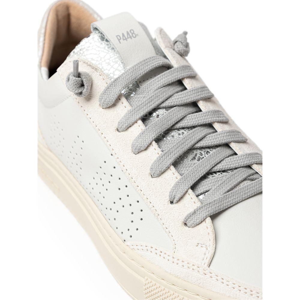 P448 White Leather Sneaker P448