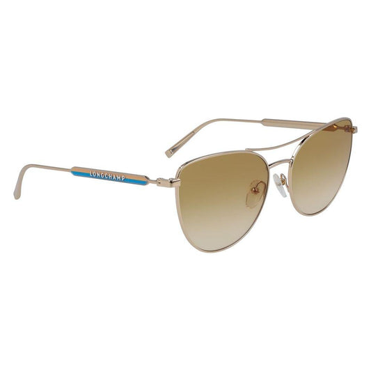 Longchamp Yellow Metal Sunglasses Longchamp