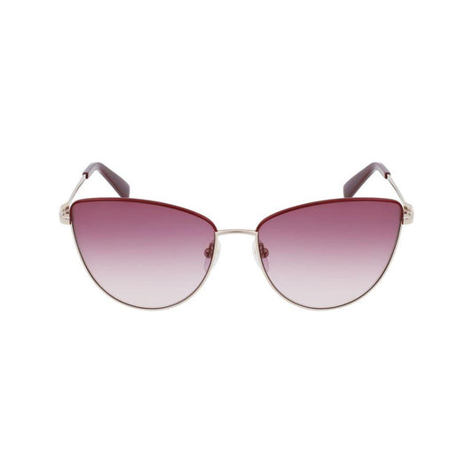 Longchamp Gold Metal Sunglasses Longchamp