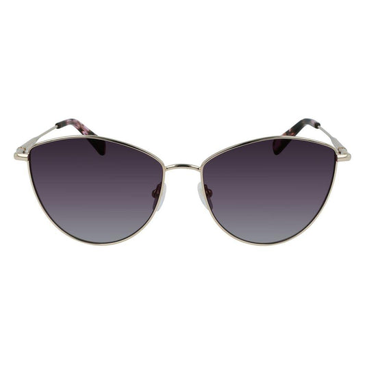 Longchamp Gold Metal Sunglasses Longchamp