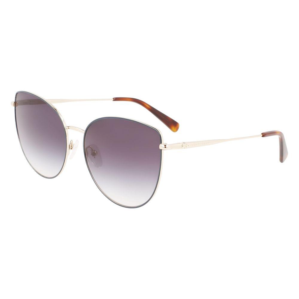 Longchamp Gold Metal Sunglasses Longchamp