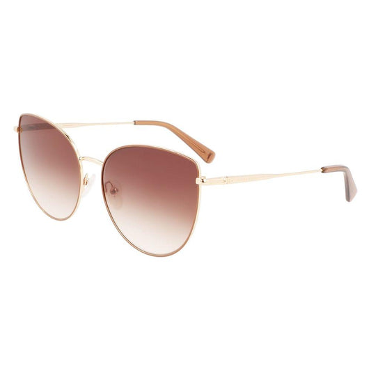 Longchamp Gold Metal Sunglasses Longchamp