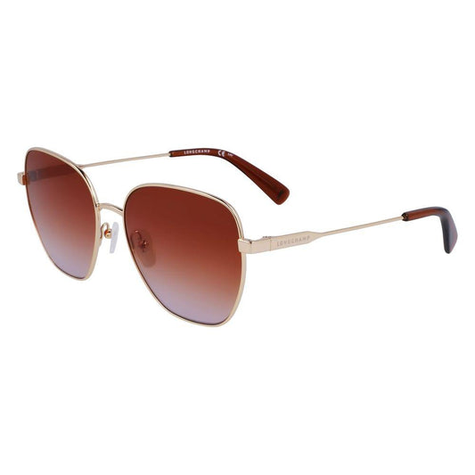 Longchamp Gold Metal Sunglasses Longchamp