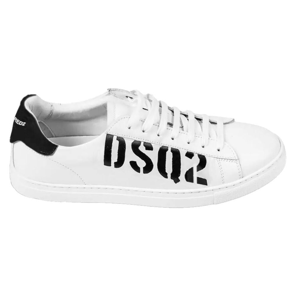 Dsquared² White Leather Di Calfskin Sneaker Dsquared²