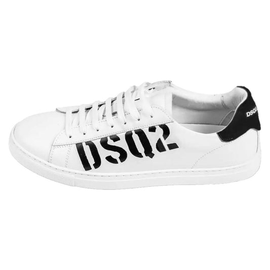 Dsquared² White Leather Di Calfskin Sneaker Dsquared²