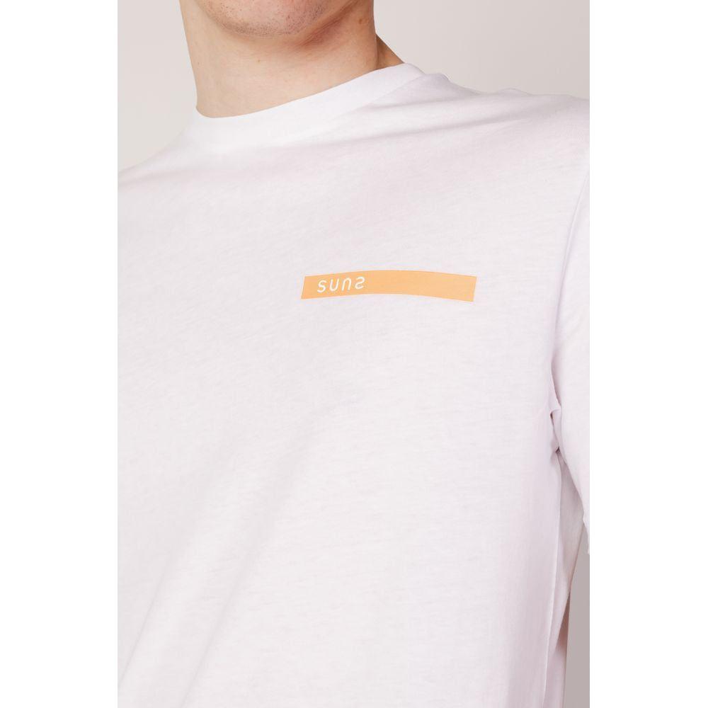 Suns White Cotton T-Shirt Suns