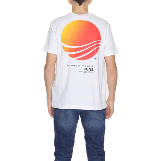 Suns White Cotton T-Shirt Suns