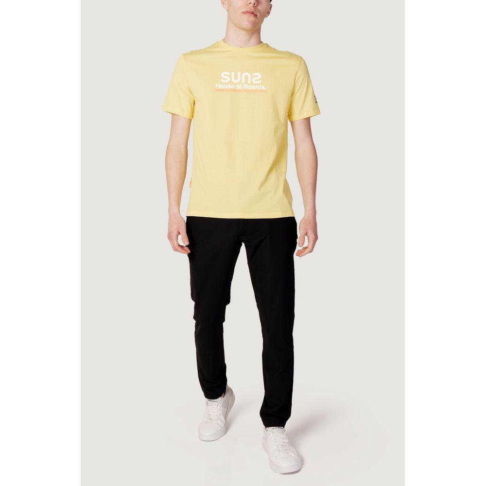 Suns Yellow Cotton T-Shirt Suns